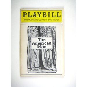 The American Plan Playbill Manhattan Theatre Club 1990 DW Moffett Makkena
